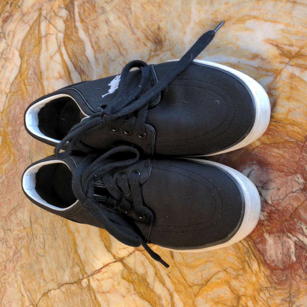 RALPH LAUREN POLO Black shoes- 10D
